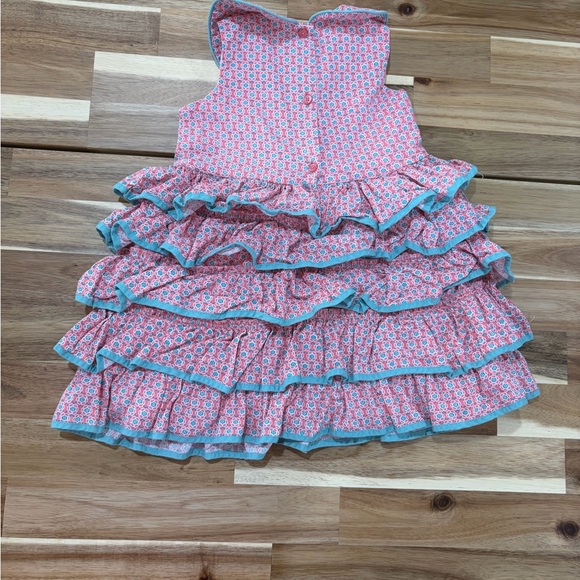 Pippa & Julie Floral Pink and Blue Dress size 24 M - Picture 3 of 3